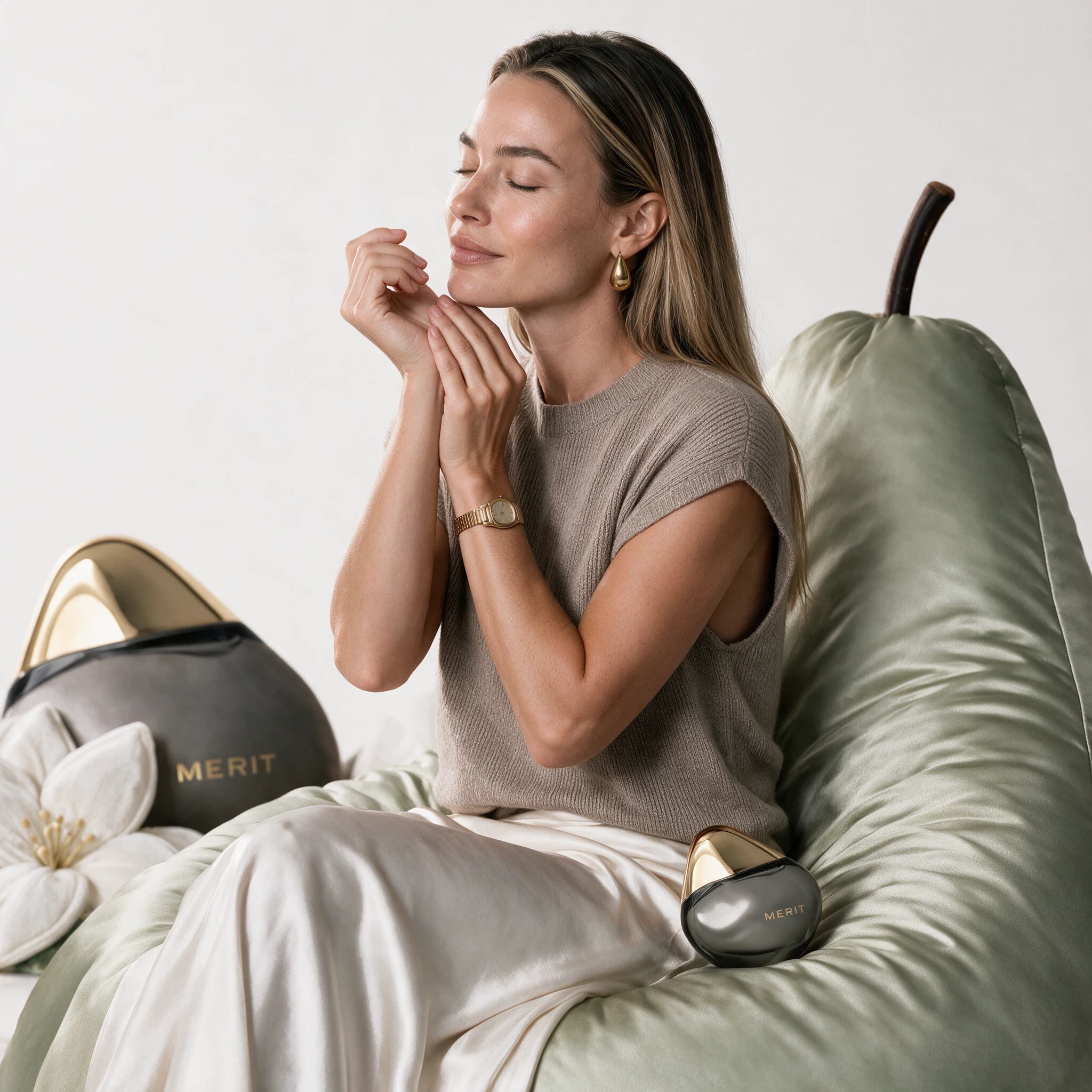 MERIT: A quiet moment among the soft sculptures