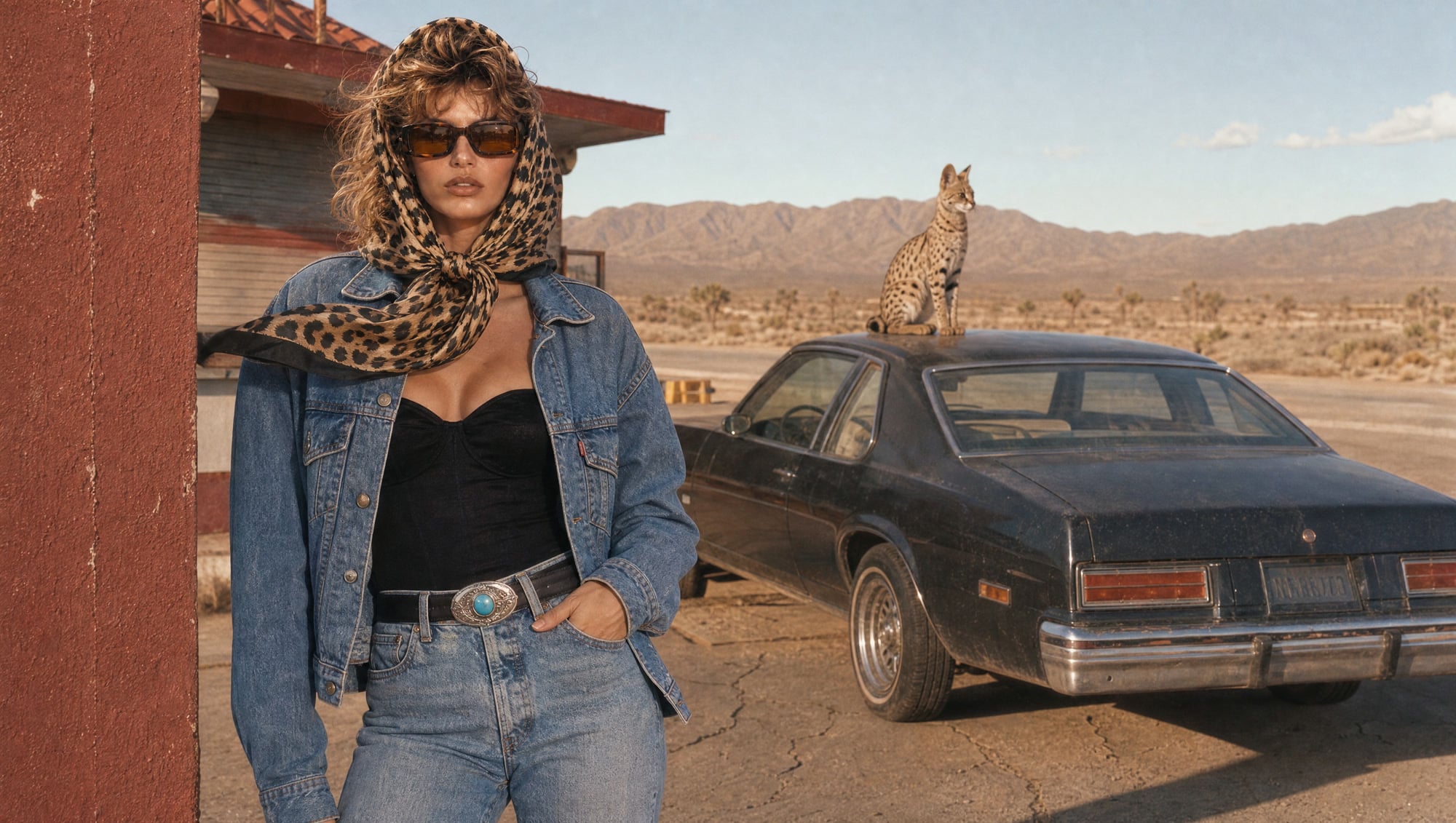 Wild denim: Outside the diner