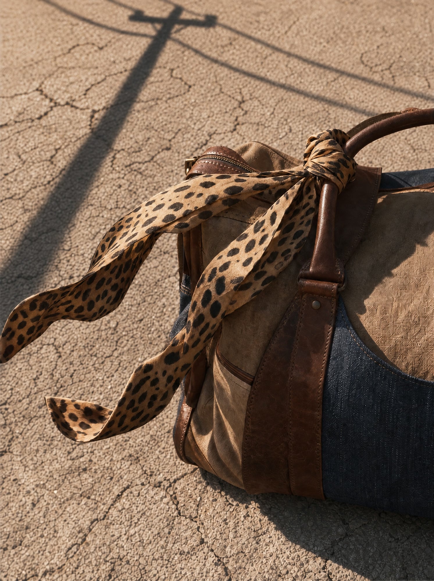 Wild denim: The bag is packed